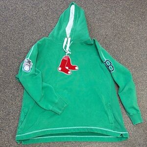 Majestic Green Boston Res Sox Hoodie